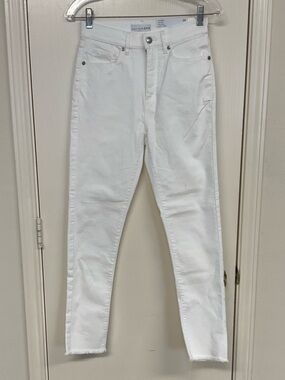 LOFT White High-Rise Skinny Jeans